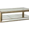 Mitchell, Coffee Table, Rectangular, Mirror Glass And Wood, 160X80