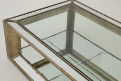 Mitchell, Coffee Table, Rectangular, Mirror Glass And Wood, 160X80