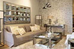 Mitchell, Coffee Table, Rectangular, Mirror Glass And Wood, 120X70