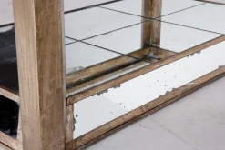 Mitchell, Coffee Table, Rectangular, Mirror Glass And Wood, 120X70