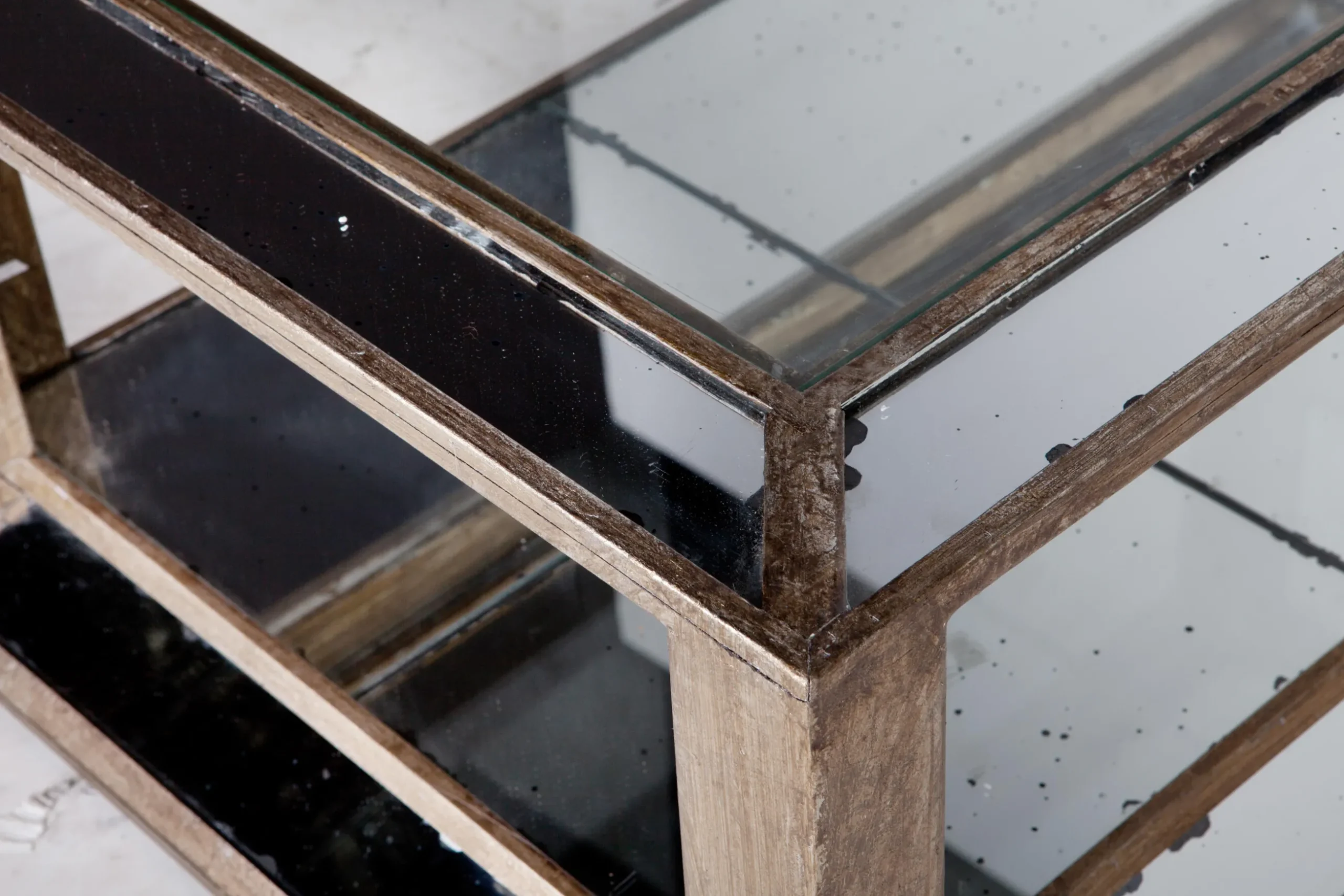 Mitchell, Coffee Table, Rectangular, Mirror Glass And Wood, 120X70
