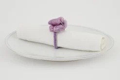Naoh, Napkin Ring, Beads, Purple