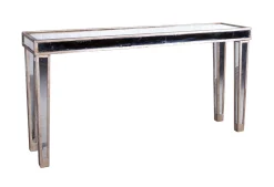 Naxos, Console Table, Mirror Glass And Wood