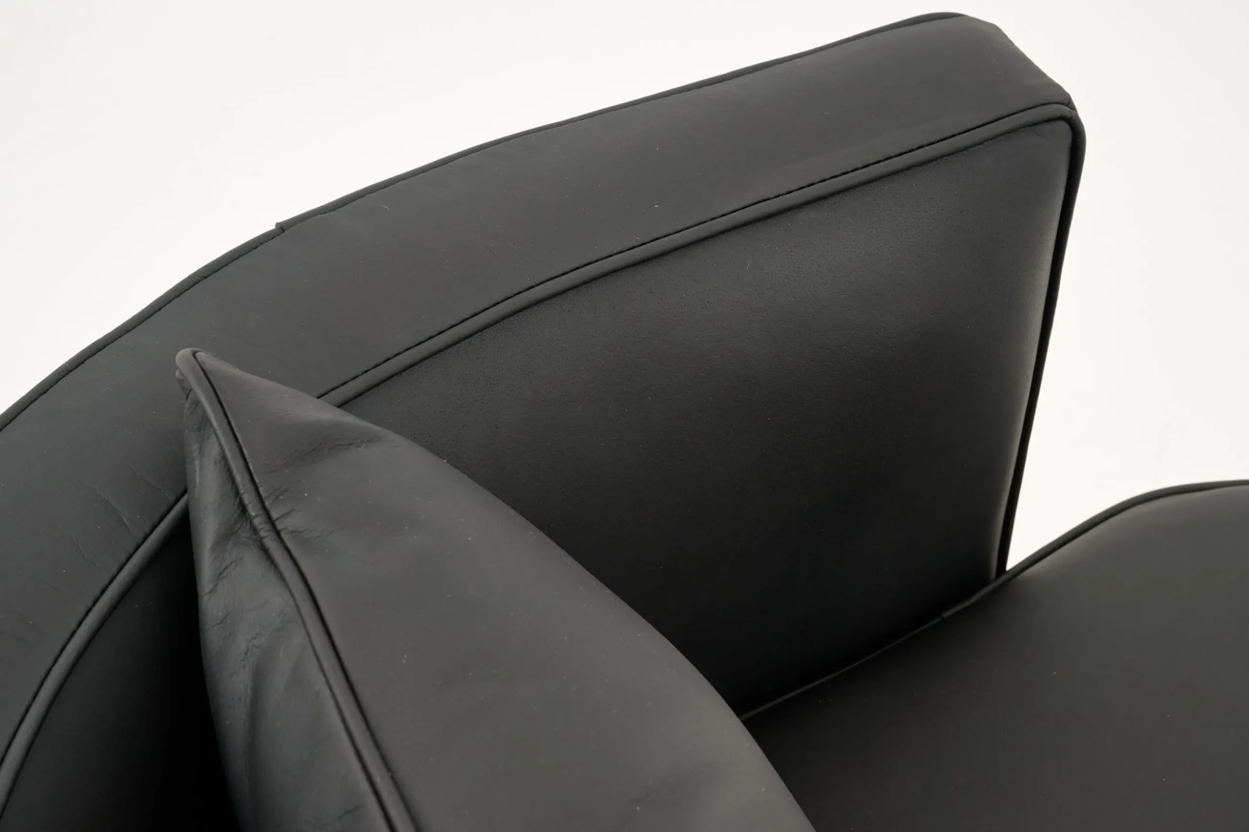 Nelia, Armchair, Leather Black, Rotatable