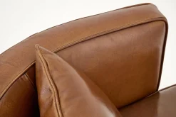 Nelia, Armchair, Leather Cognoac, Rotatable