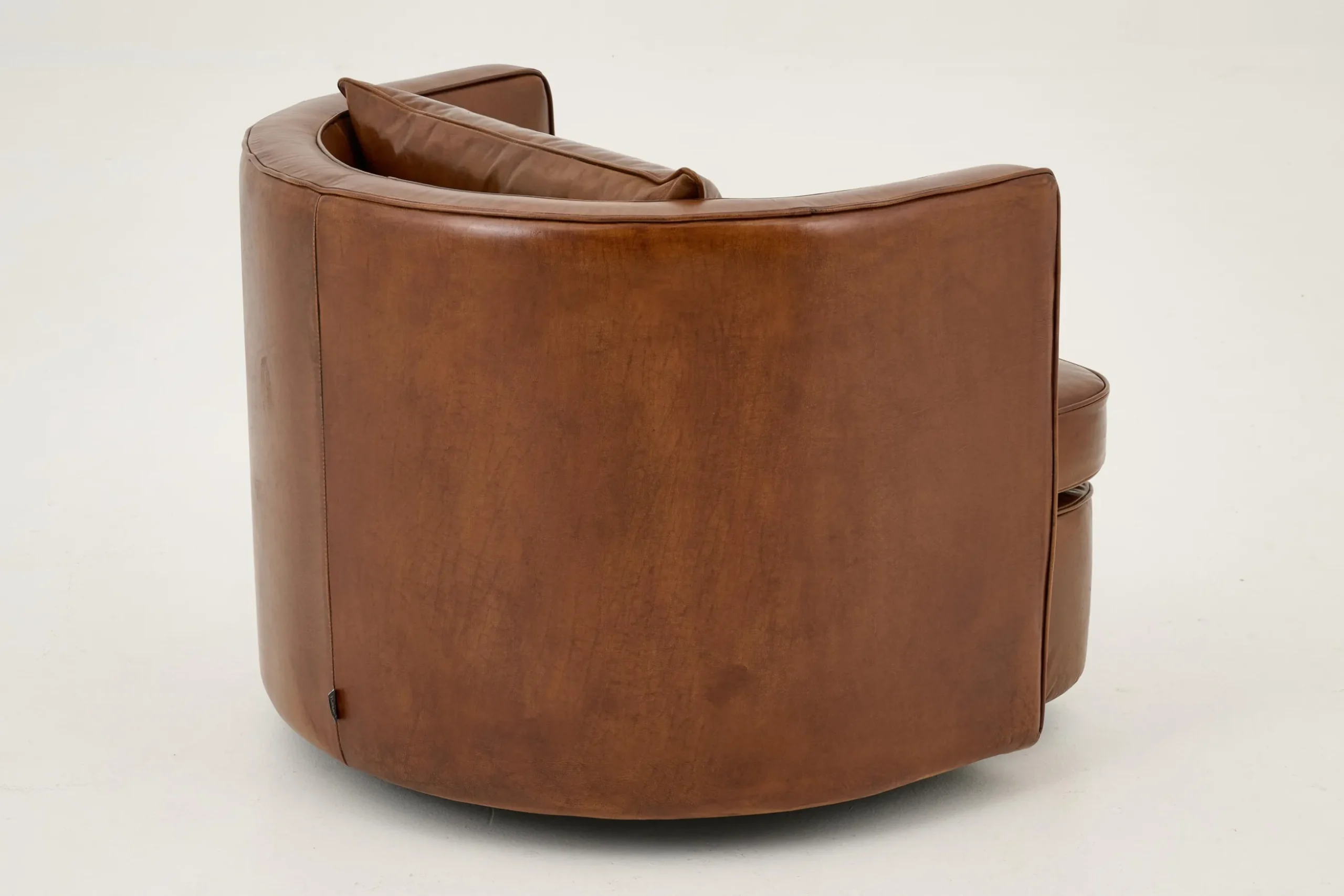 Nelia, Armchair, Leather Cognoac, Rotatable