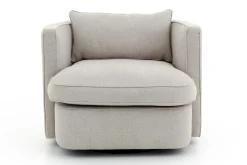 Nelia, Armchair, Natural, Rotatable