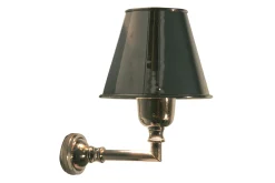 Nina, Wall Lamp, With Shade, Brass And Nickel