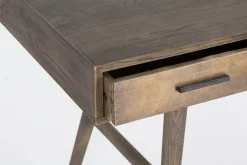 Nontemar, Desk, Wood And Brass