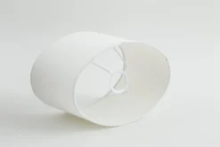 Oval, Lampshade, White, Oval, 30 Cm