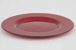 Pacelle, Plate, Glass, Red