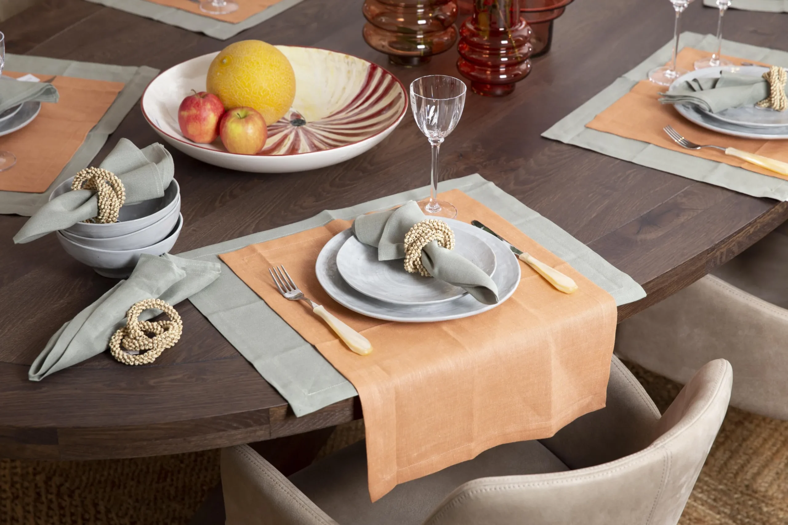Phills, Placemat, Iceberg Green, Set Of 6