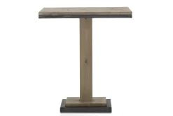 Renders, Bistro Table, Weathered Oak And Iron, 80 Cm