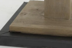 Renders, Bistro Table, Weathered Oak And Iron, 80 Cm