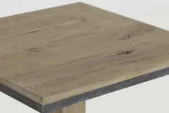 Renders, Bistro Table, Weathered Oak And Iron, 80 Cm