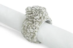Rioja, Napkin Ring, Beads, Silver