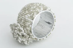 Rioja, Napkin Ring, Beads, Silver