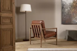 Roland, Floor Lamp, Leather