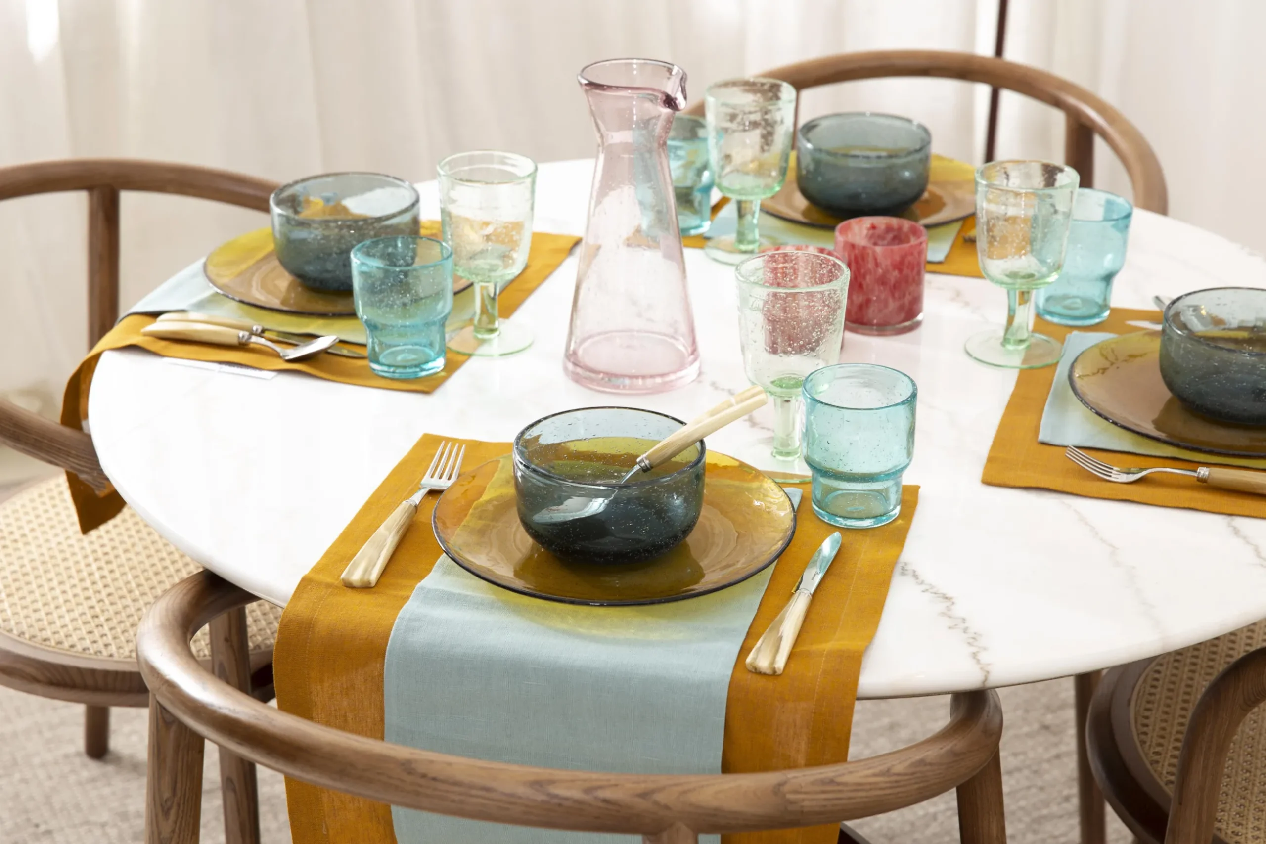 Samantha, Water Glass, Light Blue, 250Ml
