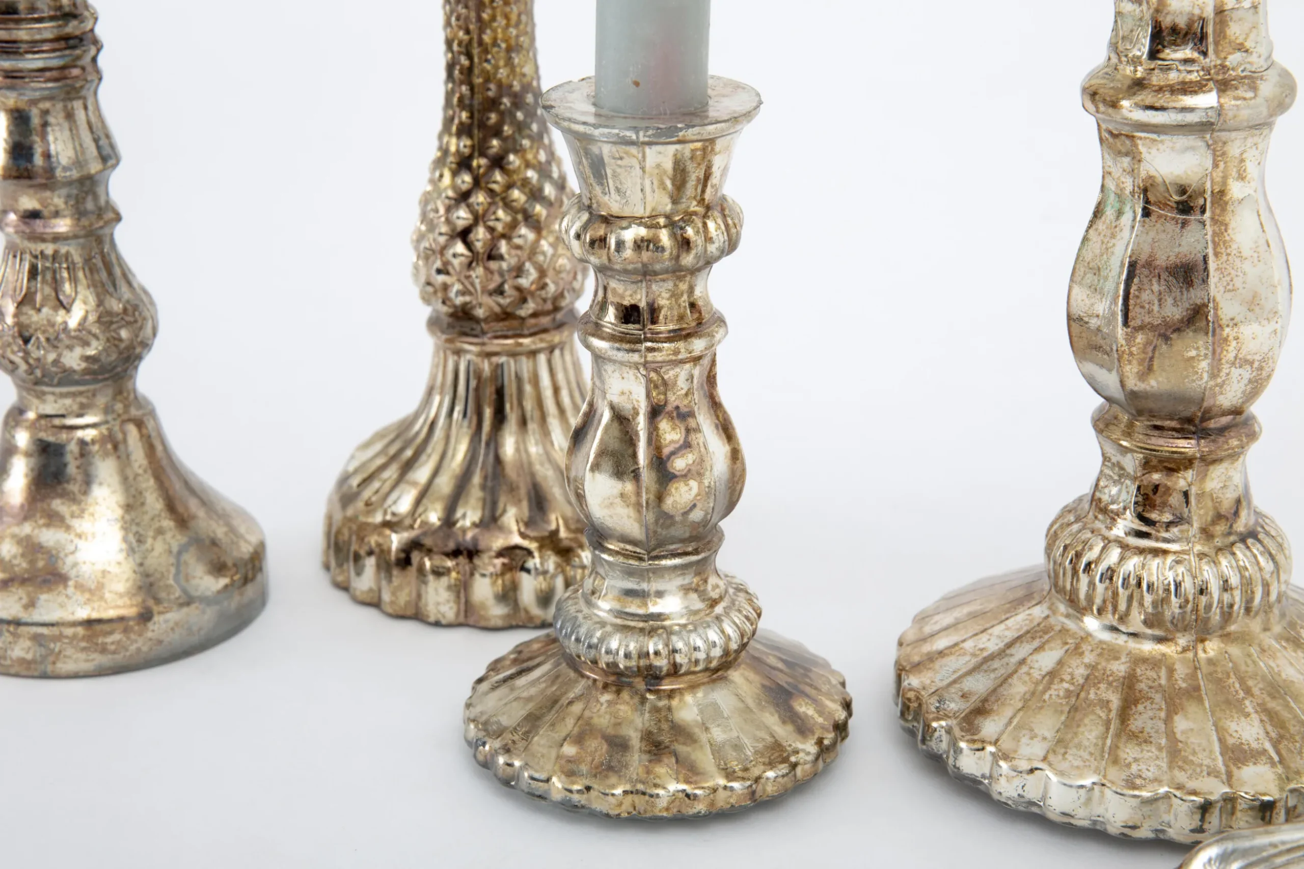 Shinyei, Candlestick, Mercury Glass