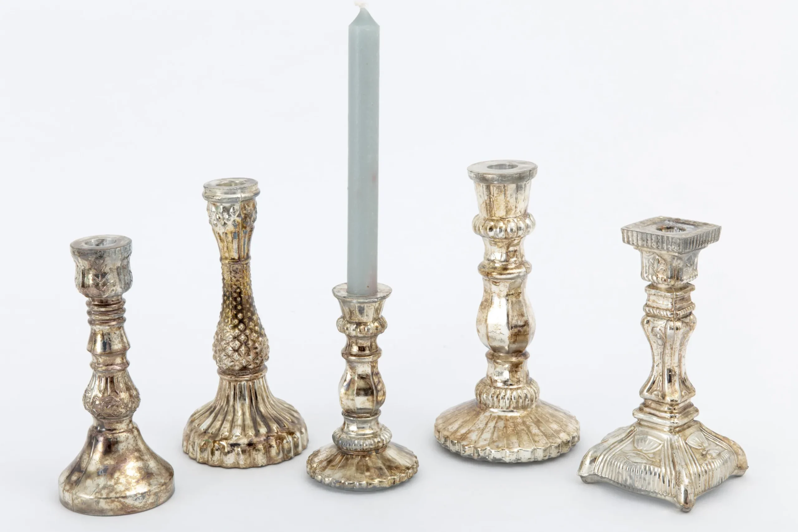 Shinyei, Candlestick, Mercury Glass