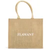 Shopper Flamant, Shopping Bag, Jute, Natural