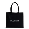 Shopper Flamant, Shopping Bag, Jute, Black