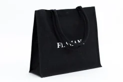 Shopper Flamant, Shopping Bag, Jute, Black