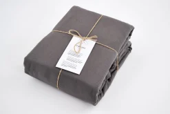 Stefano, Duvet Cover, 240X220, Gray Pinstripe, Pillowcases Not Included