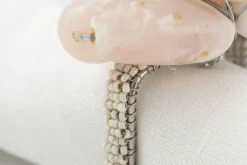 Tina, Napkin Ring, Beads, White