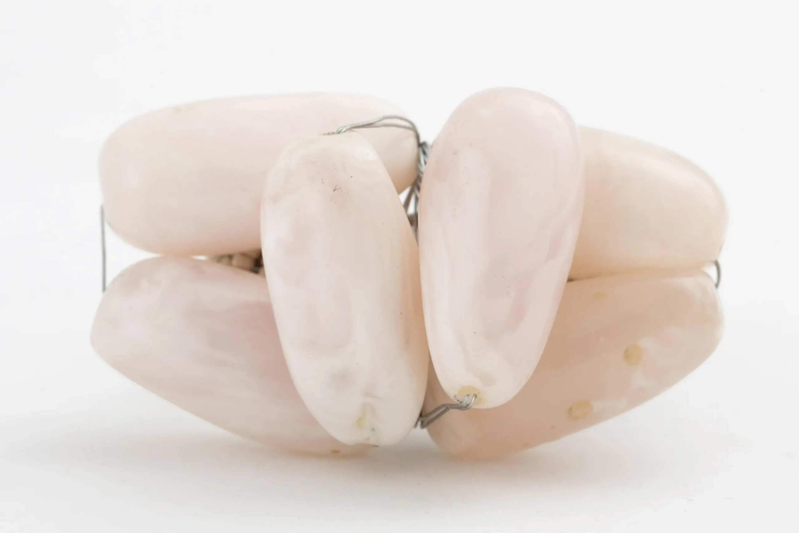 Tina, Napkin Ring, Beads, White