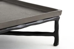 Tinsley, Tray, Metal, Black, S