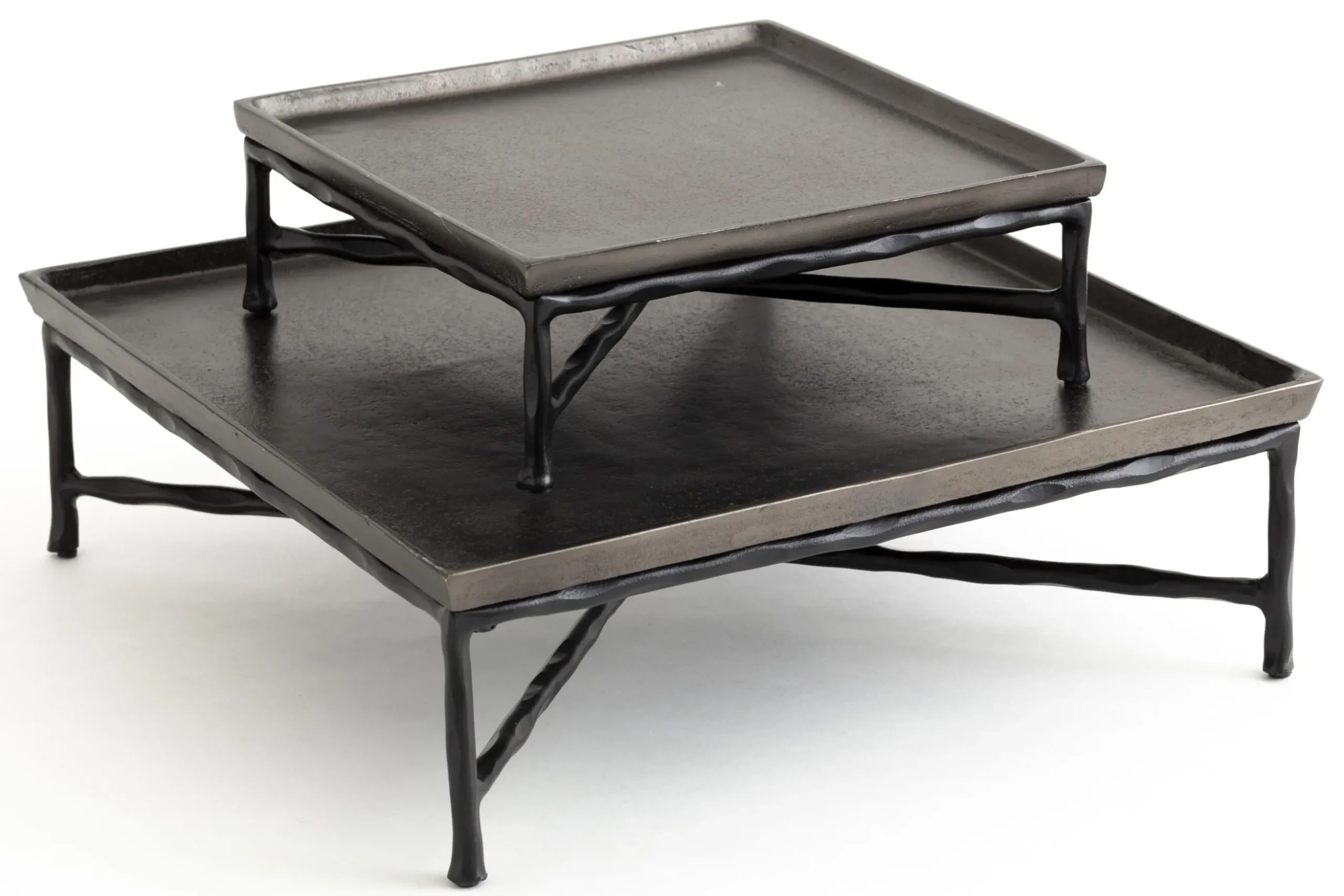 Tinsley, Tray, Metal, Black, L
