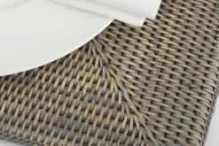 Togo, Placemat, Reed, Grey, Rectangular