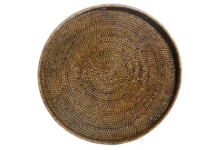 Togo, Tray, Round, Reed, 48Cm