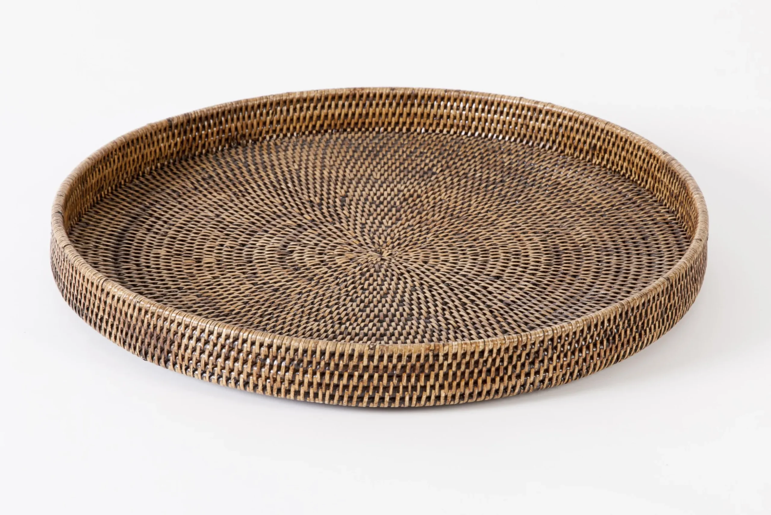 Togo, Tray, Round, Reed, 48Cm