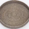Togo, Tray, Round, Reed, Grey, 48Cm