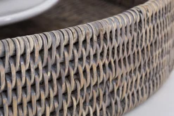 Togo, Tray, Round, Reed, Grey, 48Cm