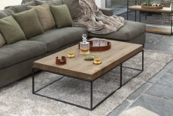Urban, Coffee Table, Oak And Metal, Light Brown