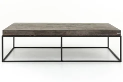 Urban, Coffee Table, Oak And Metal, Dark Brown