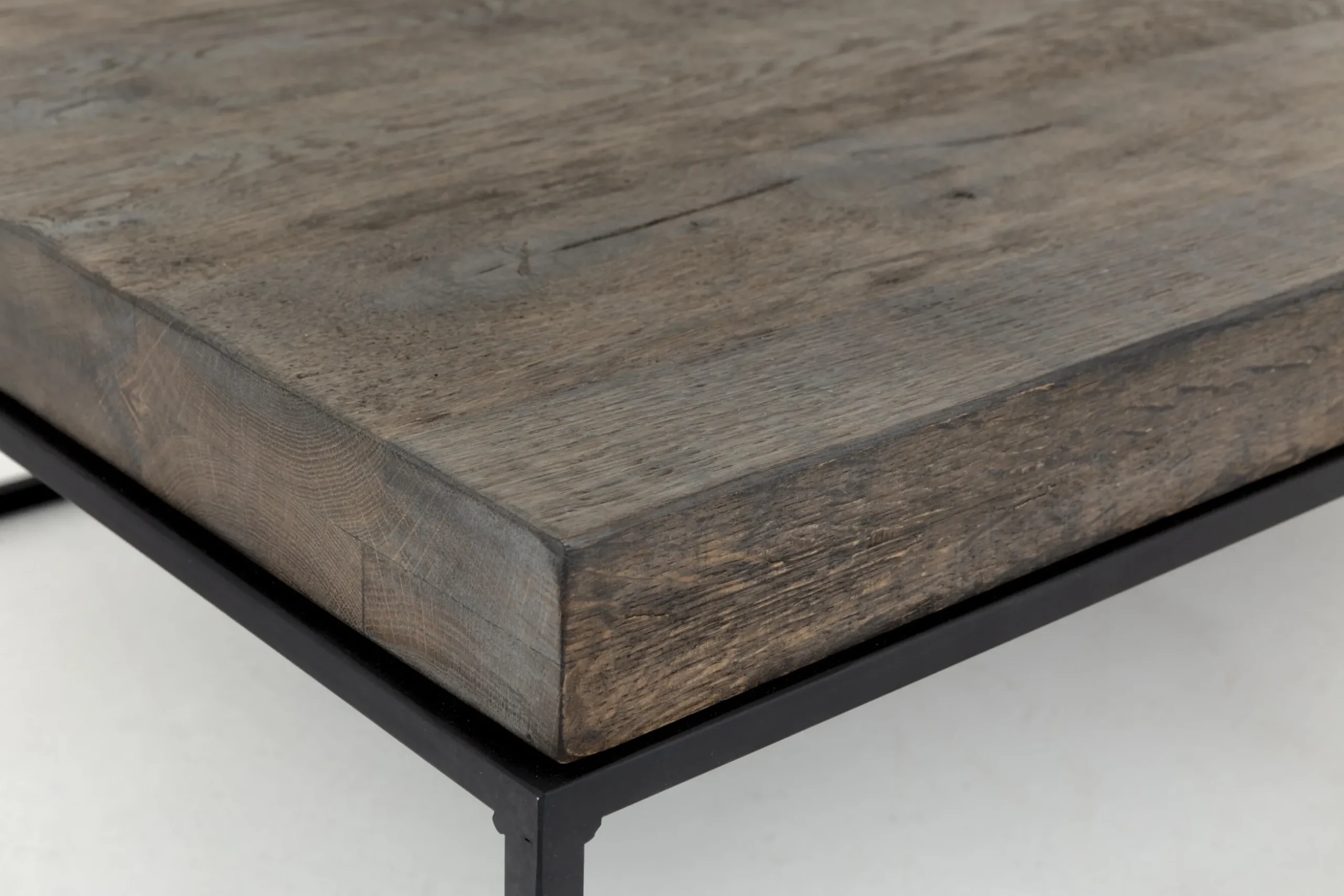 Urban, Coffee Table, Oak And Metal, Dark Brown