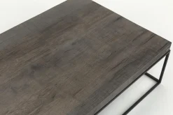 Urban, Coffee Table, Oak And Metal, Dark Brown