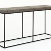 Urban, Console Table, Oak And Metal, Dark Brown