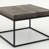 Urban, Side Table, Oak And Metal, Dark Brown