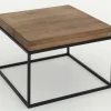 Urban, Side Table, Oak And Metal, Light Brown