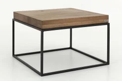 Urban, Side Table, Oak And Metal, Light Brown