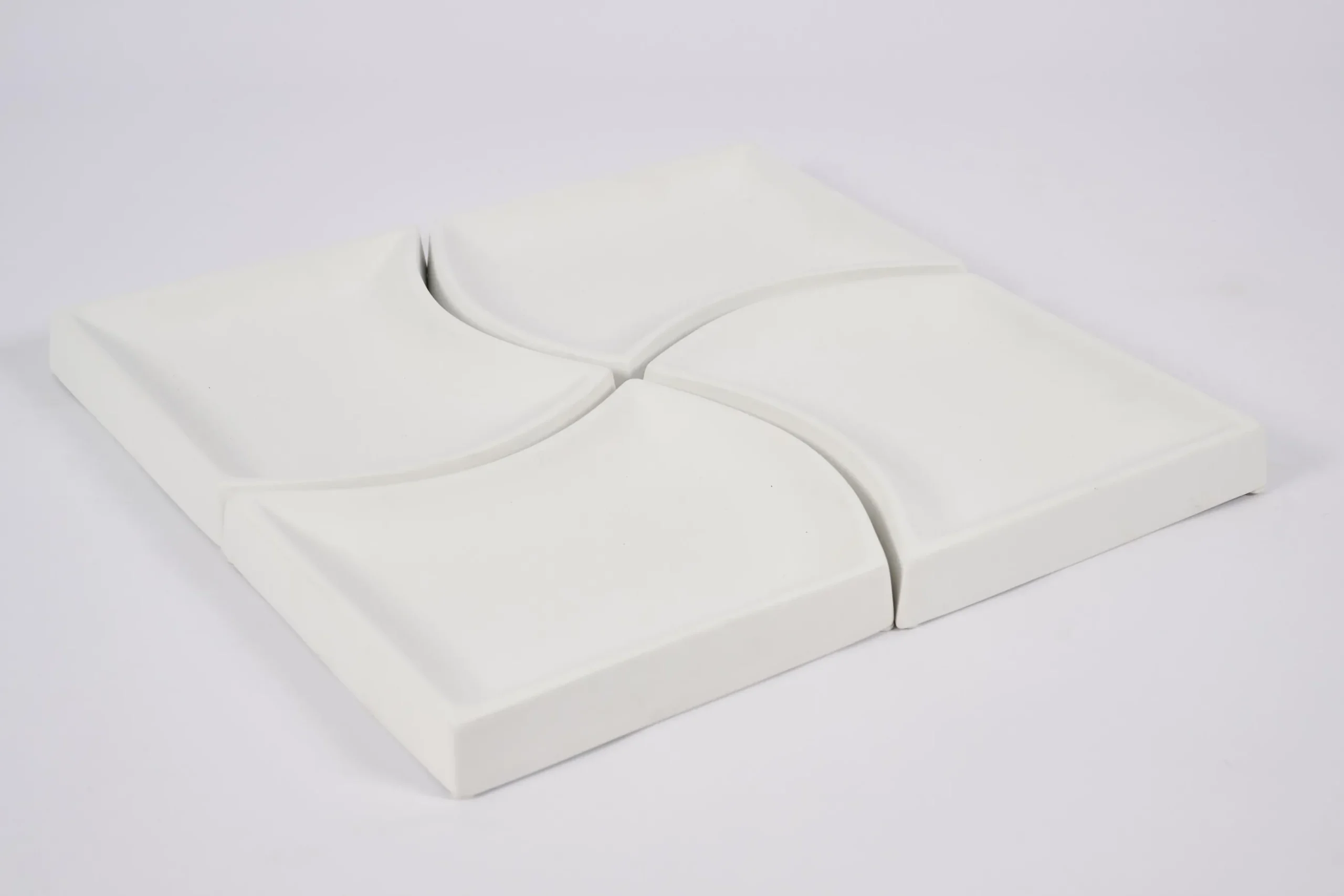 Yuni, Bowl, Ceramic, White, Set Of 4