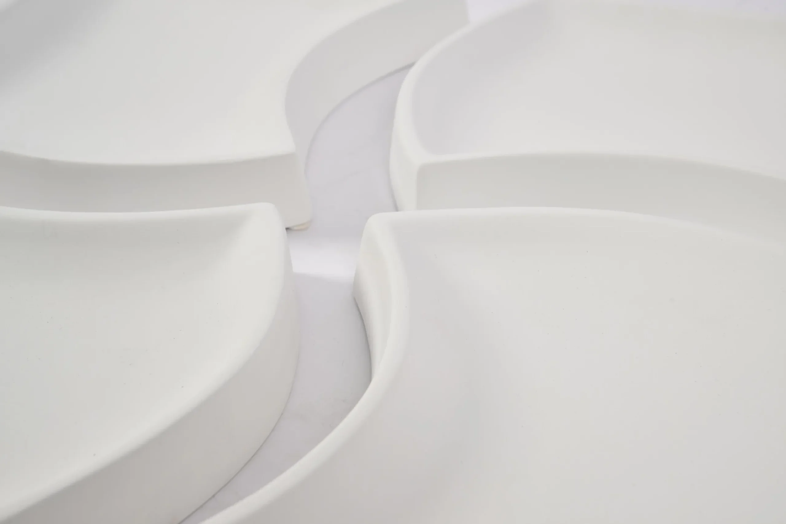 Yuni, Bowl, Ceramic, White, Set Of 4