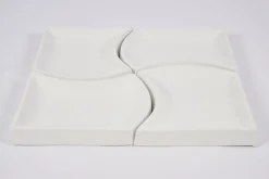 Yuni, Bowl, Ceramic, White, Set Of 4