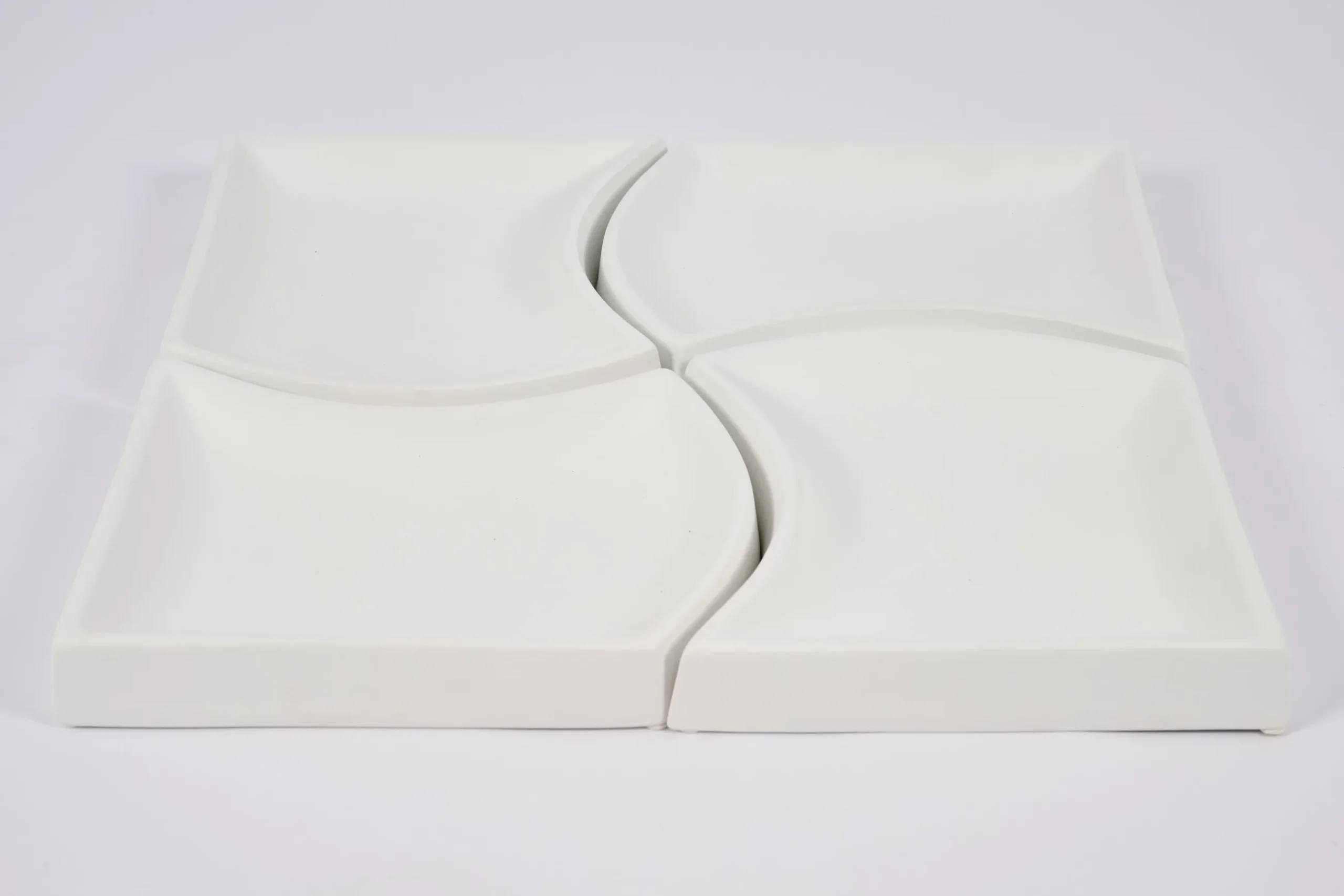 Yuni, Bowl, Ceramic, White, Set Of 4
